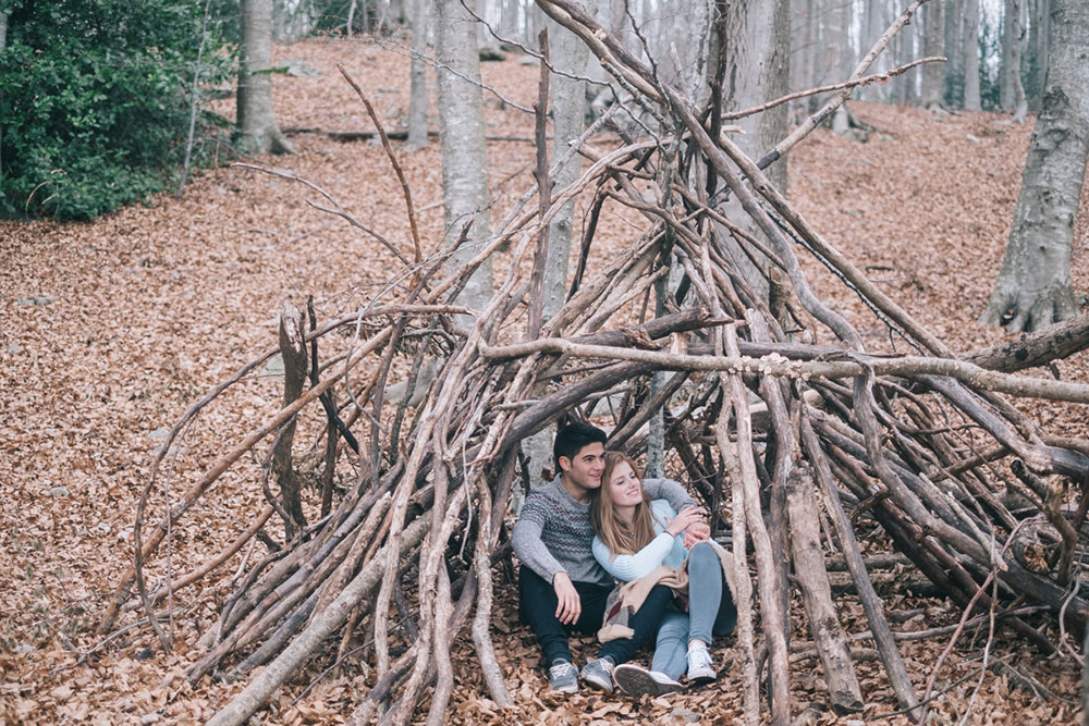 Fotos preboda en la montaña del Montseny