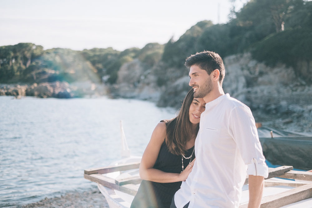 Sesión de fotos preboda en a playa