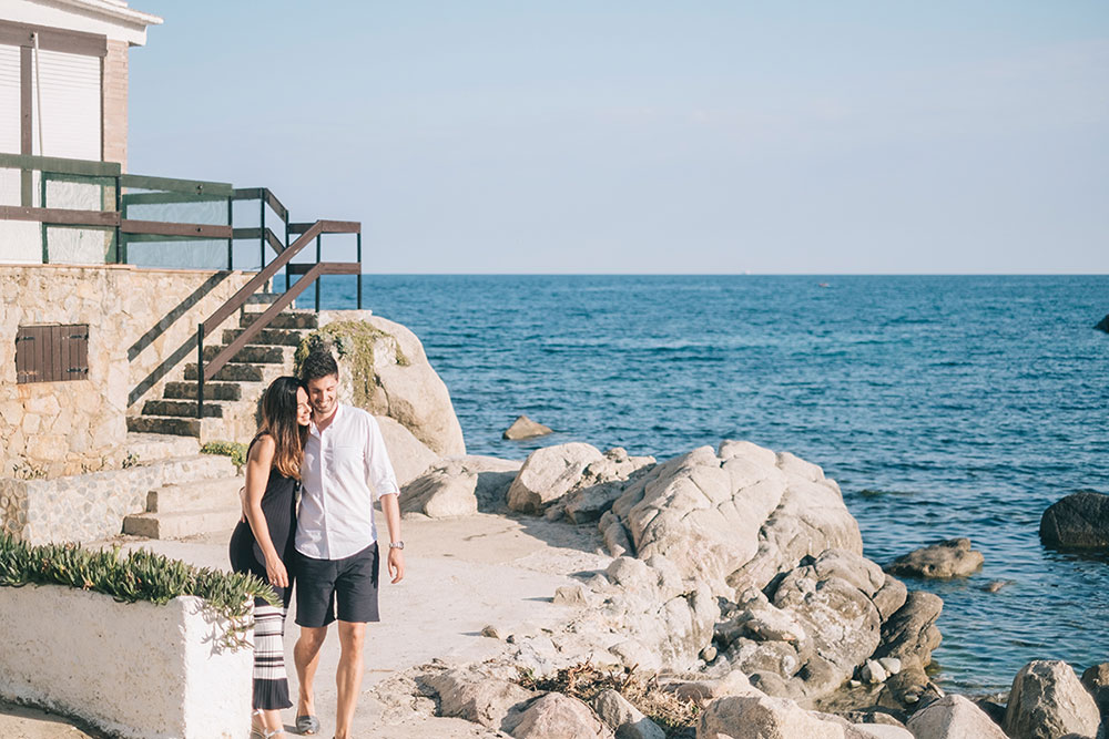 Sesión de fotos preboda en a playa