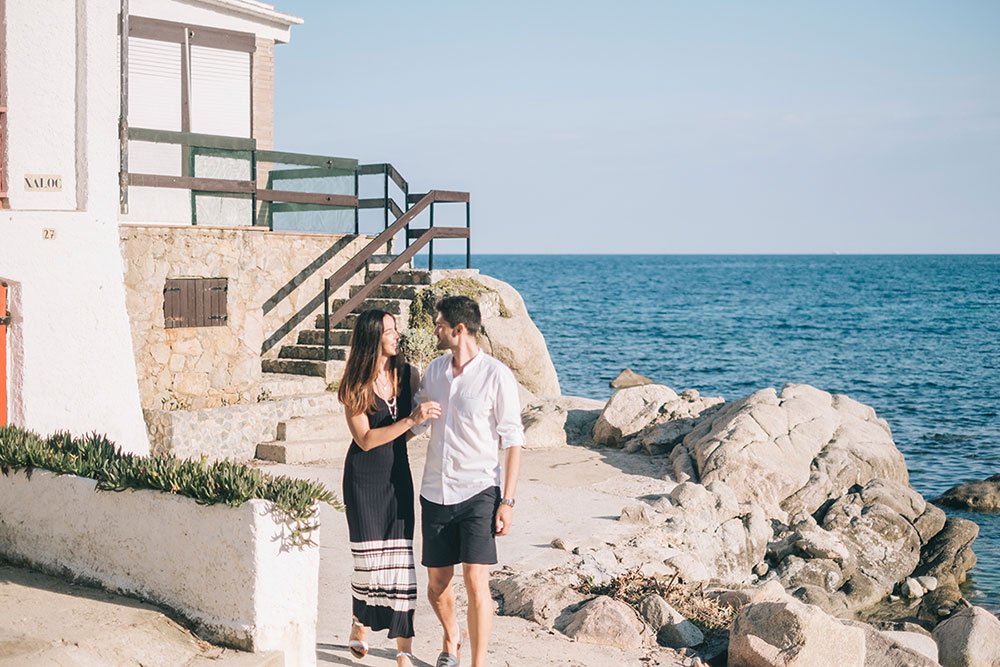 Sesión de fotos preboda en a playa