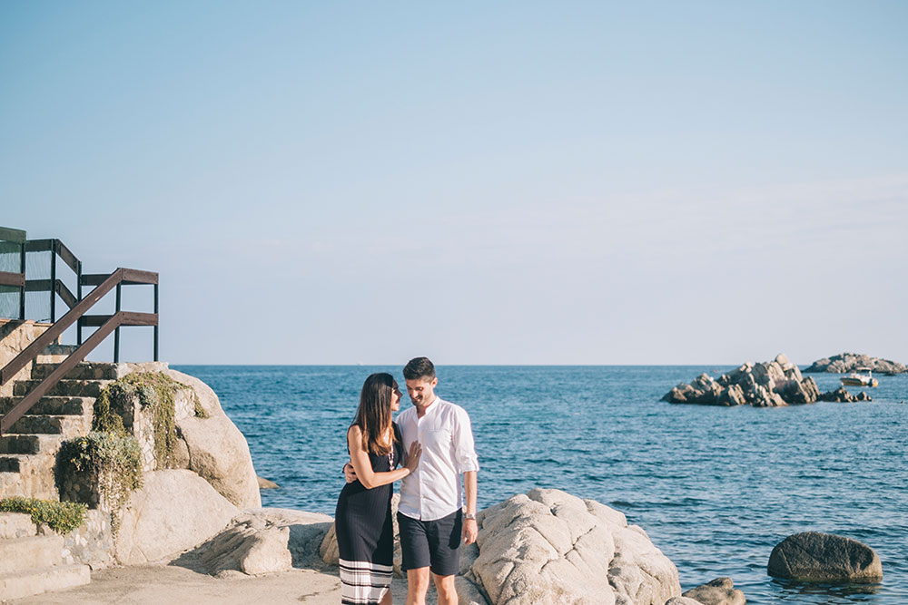 Sesión de fotos preboda en a playa